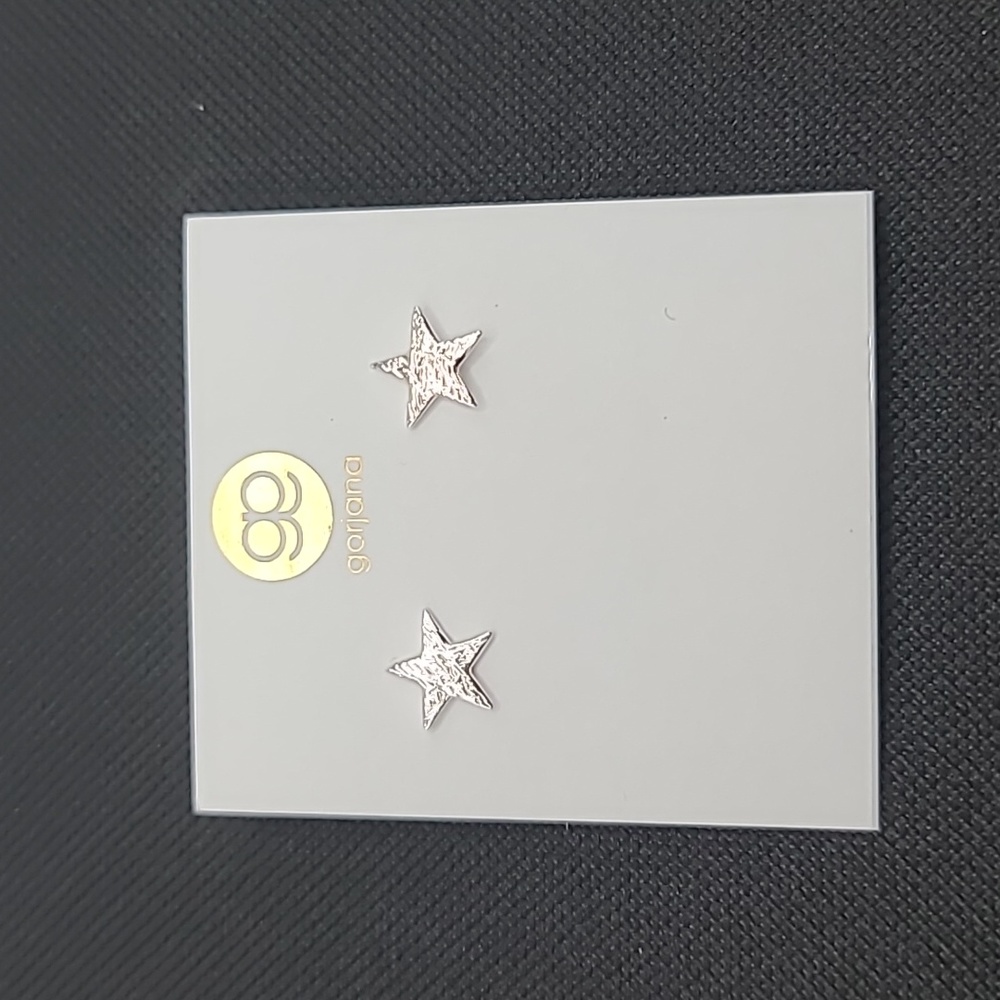 Gorjana Silver Star Stud Earrings - Picture 2 of 4